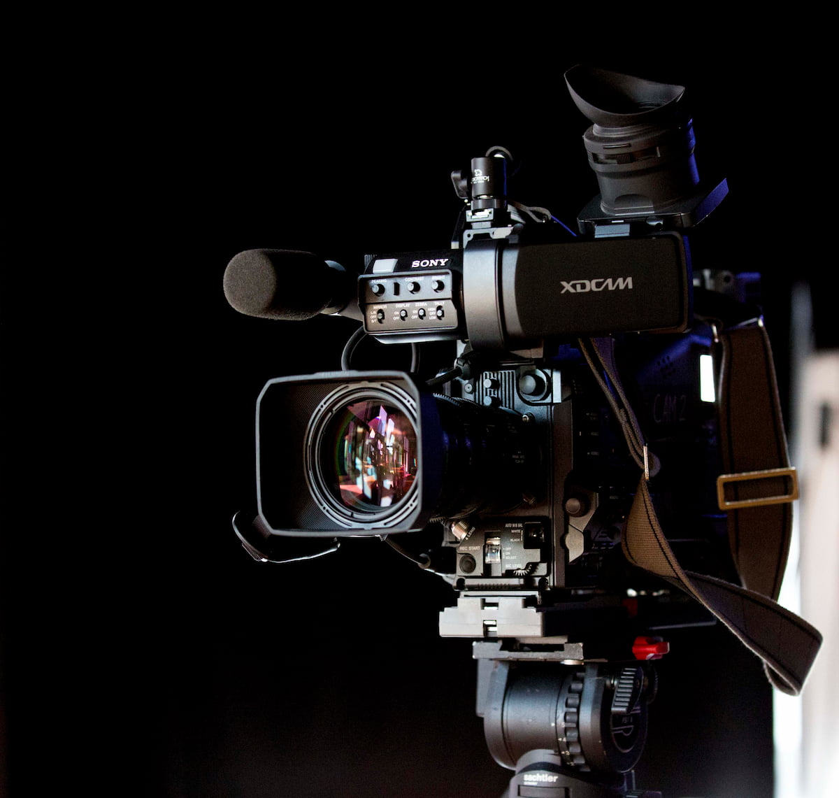 Upclose photograph of a Sony camera