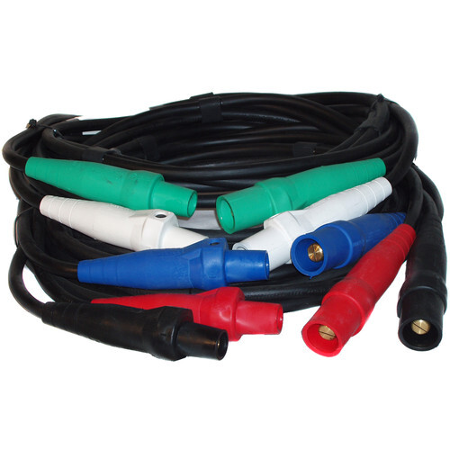 Camlock Snake 5-Wire #2 Banded Single Pole Cable 50ft