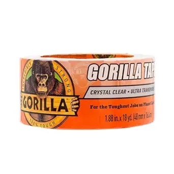 Gorilla Crystal Clear Repair Duct Tape, 1.88” x 18 yd, Clear