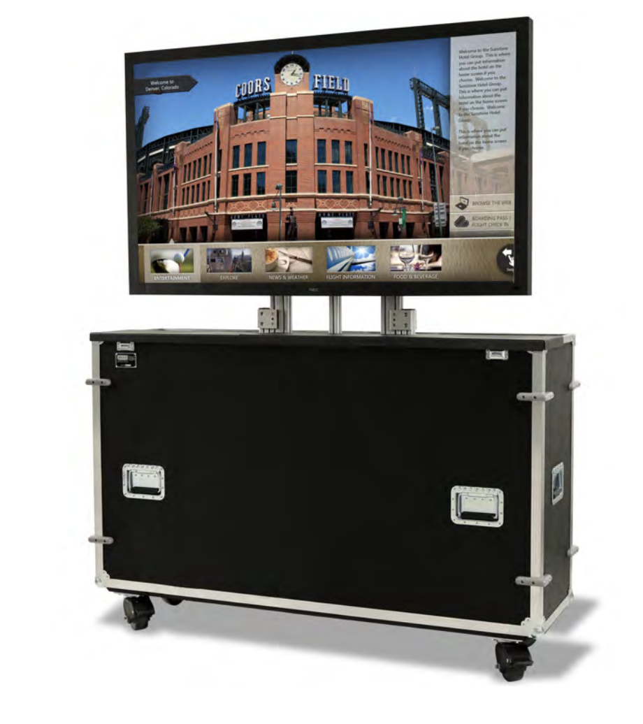 JELCO EZ-LIFT Mobile 48” TV Stand Package