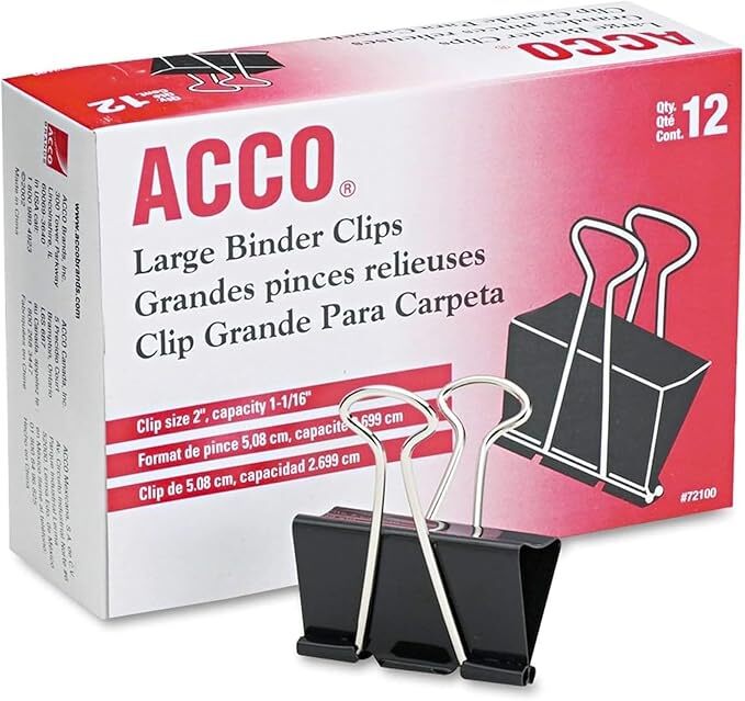 Large Binder Clip (12ct)
