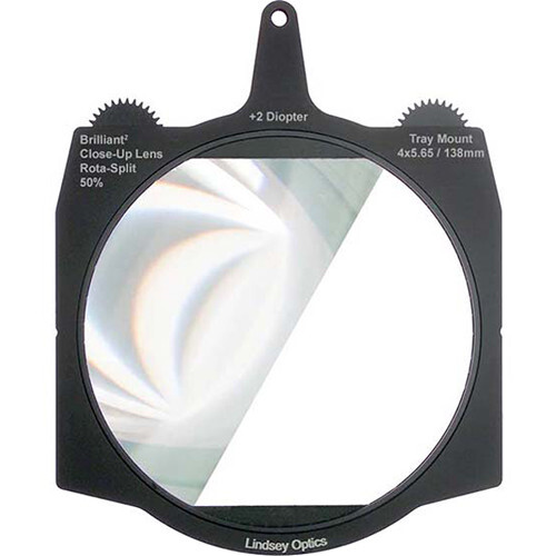 Lindsey Optics 4 x 5.65” +2 Diopter BrilliantÂ² Rota-Split Close-Up Lens