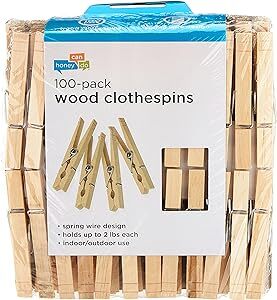Wood Clothespins 100-Pack (C47)