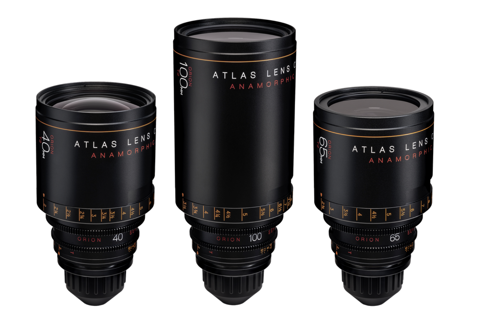 Atlas Orion Series Anamorphic - 3 Lens “A” Set